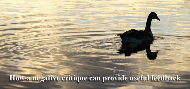 How a negative ritique can provide useful feedback