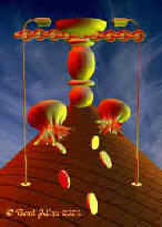 The Hanged Man Tarot card by Toni Allen The Hanged Man Tarot card by Toni Allen
