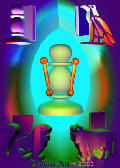 The World Tarot card by Toni Allen The World Tarot card by Toni Allen